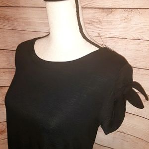 Loft Outlet Black Tie Slv Top